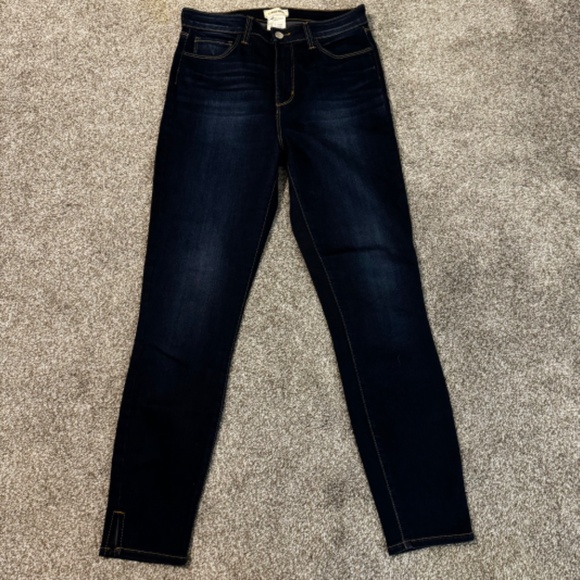 L’agence Women Size 28 Avery High Waist Side Slit Skinny Denim Jeans Deep Space - Picture 2 of 9